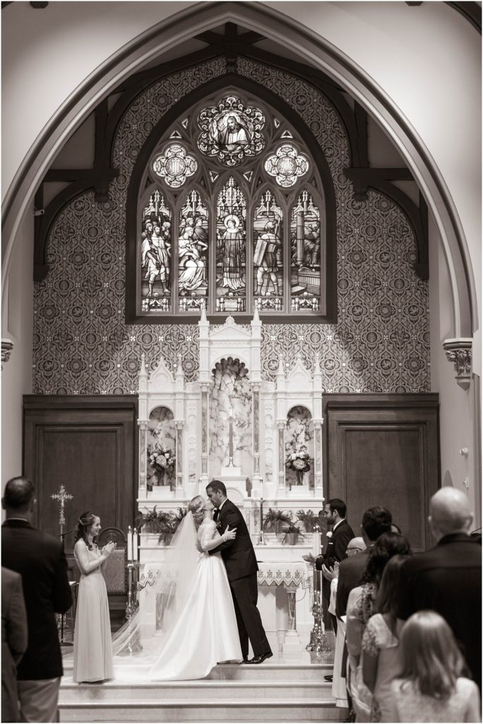 St. Vincent Martyr church wedding in Morristown New Jersey