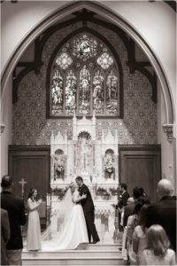 St. Vincent Martyr church wedding in Morristown New Jersey
