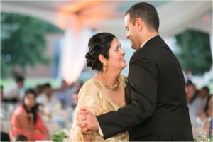 mother and son share a dance at Florham Estate at Fairleigh Dickinson University wedding in morristown new jersey
