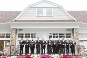 groomsmen hanging out before wedding ceremony at nj wedding venue