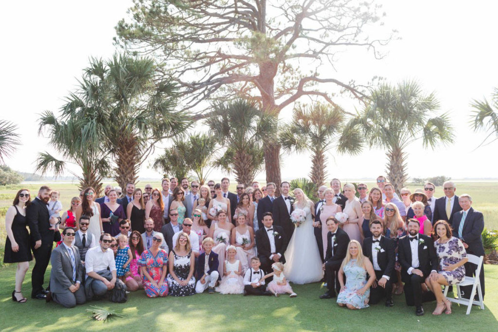 Full wedding guests at Fripp Island 