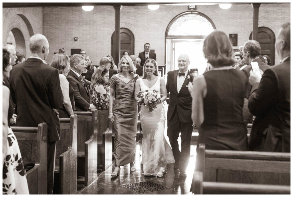 Wedding at the Lawrenceville School chapel