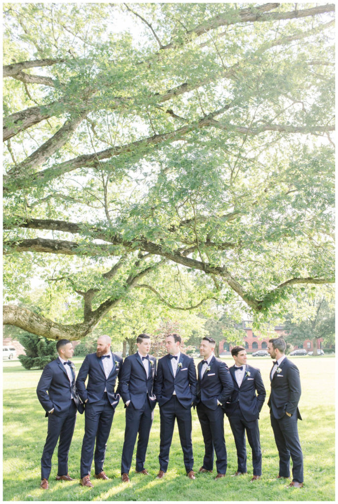 groomsmen at the Lawrenceville school