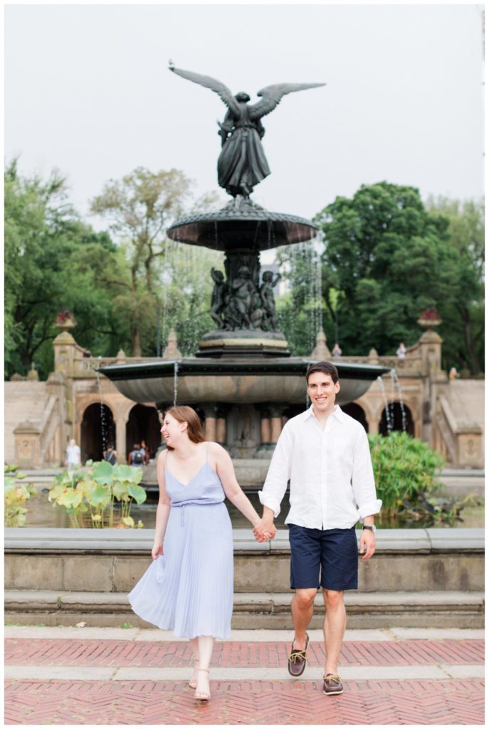 Bethesda Terrace Fountain Engagement Session