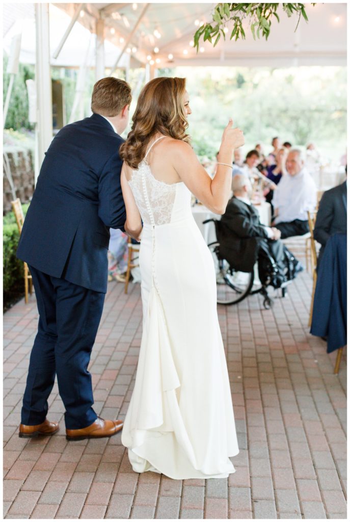Bride and Groom First dance at Ninety Acres